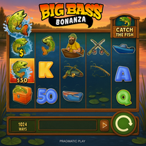 PlayOJO - Big Bass Bonanza Spilleautomat - Fiske Tema